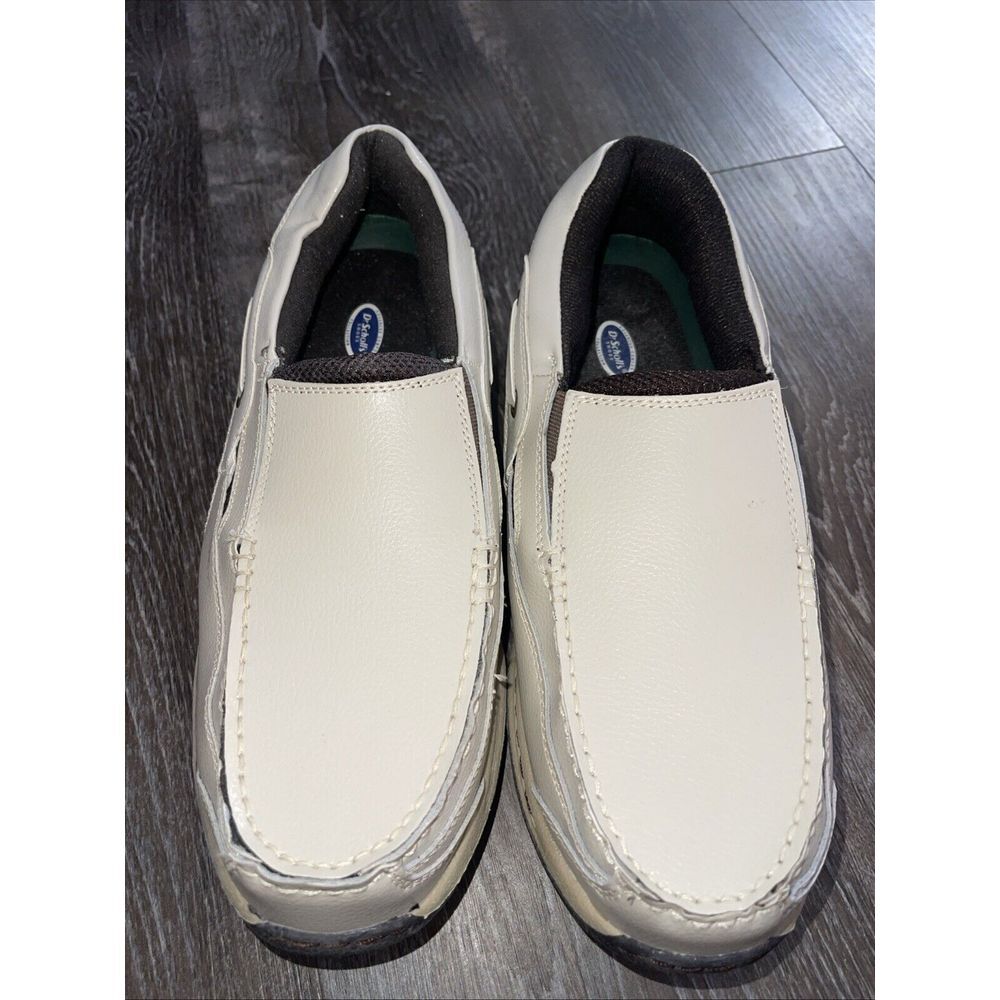 Men's Sz.10.5 3E Dr. Scholl's Beige Leather Advanced Confort Collection S-118